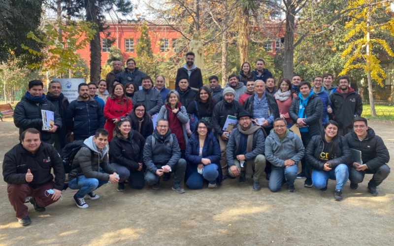 Coordinadores pastorales salesianos de todo Chile visitaron las inmediaciones del LAB