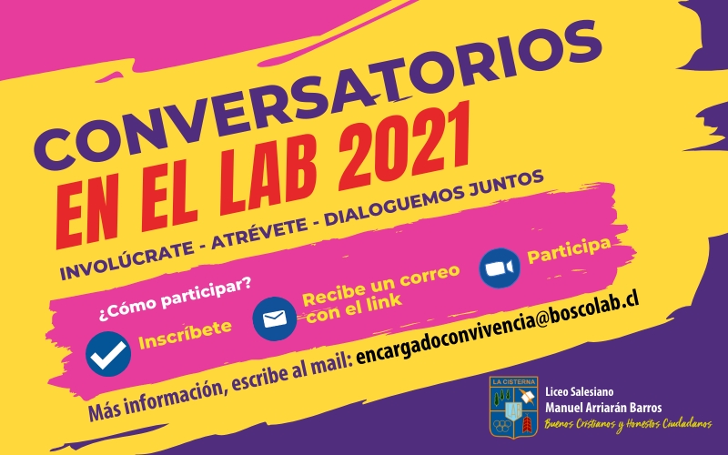 Inscríbete y participa: Conversatorios en el LAB 2021