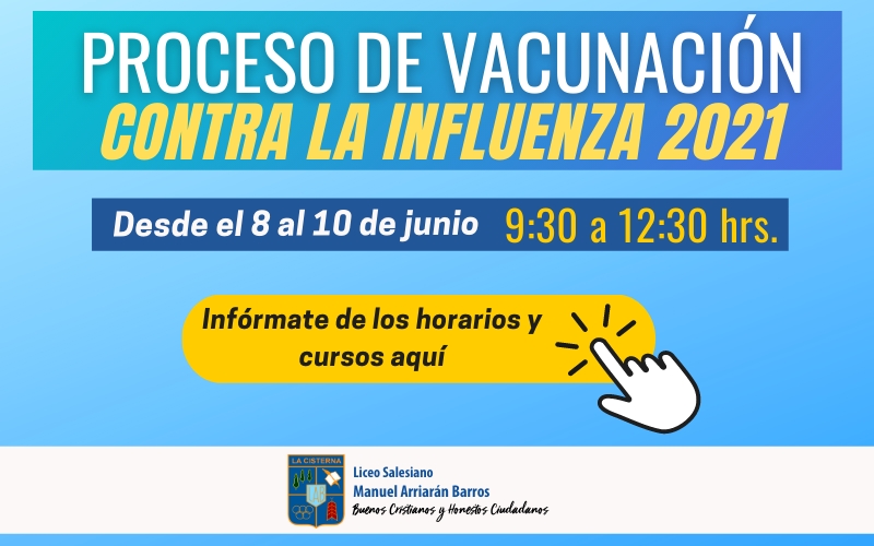 Inicia campaña de vacunación contra la Influenza para estudiantes del Liceo Manuel Arriarán Barros